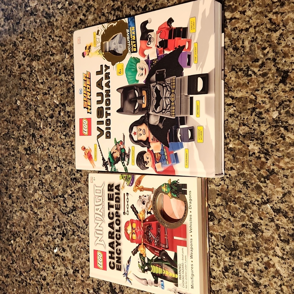 2 Lego Super Heros and Ninjago Hardcover Books